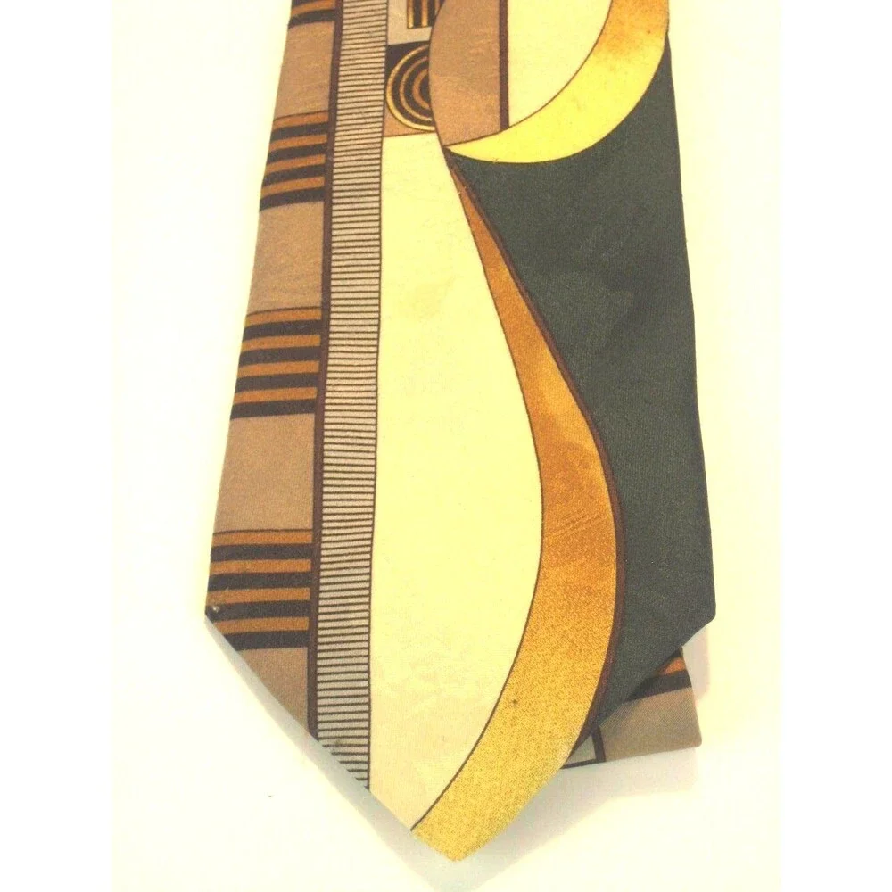 Jean de Lise 100% Microfibre Abstract Design Necktie